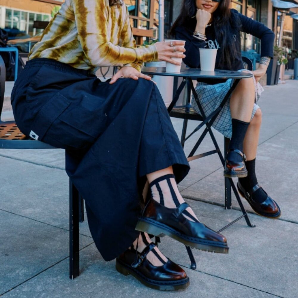 Dr. Martens Elphie Mary Jane in Cherry Red MSRP$180 Chic & Stylish